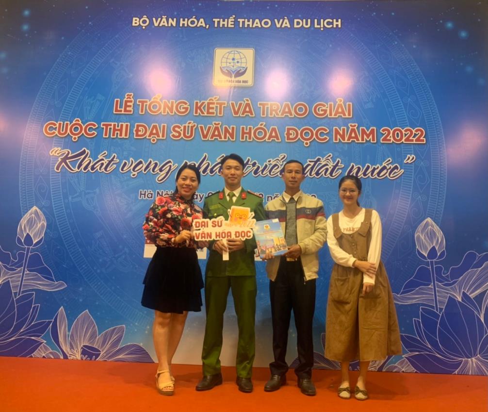 Học viên Nguyễn Minh Tân - Trường Cao đẳng CSND I  đạt giải cấp Quốc Gia cuộc thi “Đại sứ Văn hoá đọc” năm 2022